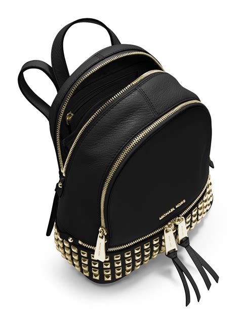 michael kors rucksack rhea mini mit logo|michael kors rhea backpack studded.